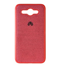 Силикон Textile Huawei Y3 (2017) (Красный)