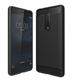 Силикон Polished Carbon Nokia 5 (Чёрный)