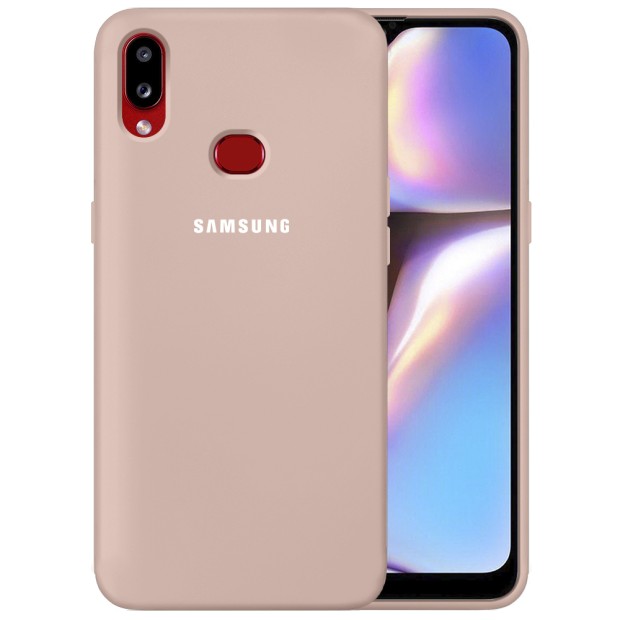 Силикон Original 360 Case Logo Samsung Galaxy A10s (2019) (Пудровый)