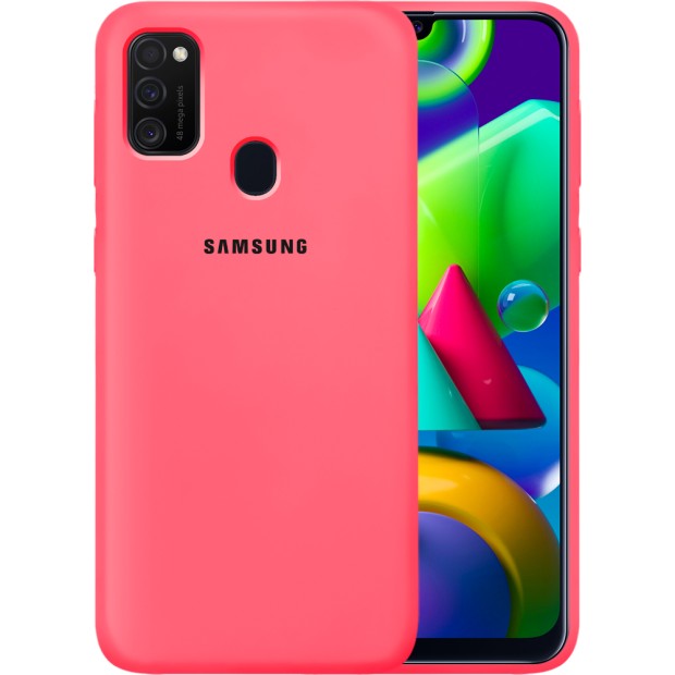 Силикон Original Case Samsung Galaxy M21 (2020) (Клубничный)