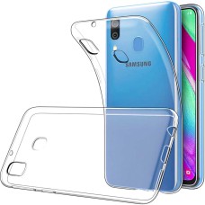 Силиконовый чехол WS Samsung Galaxy A40 (2019) (прозрачный)