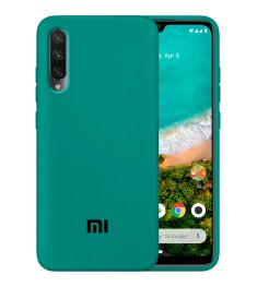 Силикон Original 360 Case Logo Xiaomi Mi A3 (Тёмно-зелёный)