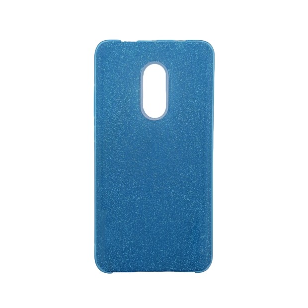 Чехол Силикон Glitter Xiaomi Redmi Note 4x (синий)