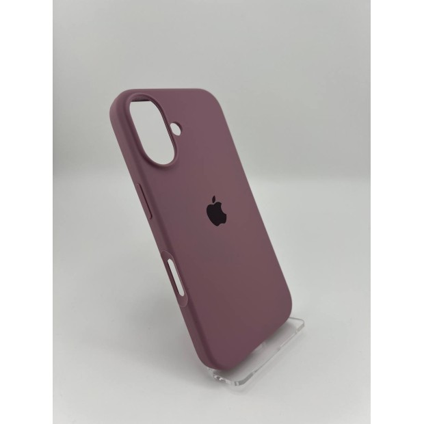 Силикон Original Round Case Apple iPhone 16 (01) Bilberry