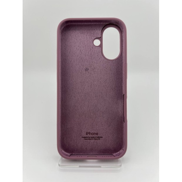 Силикон Original Round Case Apple iPhone 16 (01) Bilberry