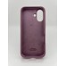 Силикон Original Round Case Apple iPhone 16 (01) Bilberry