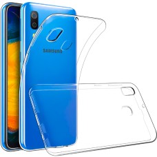 Силиконовый чехол WS Samsung Galaxy A20 / A30 (2019) (прозрачный)