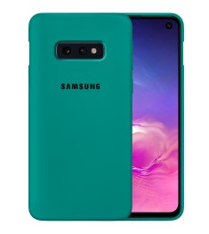 Силикон Original Case Samsung Galaxy S10e (Тёмно-зелёный)