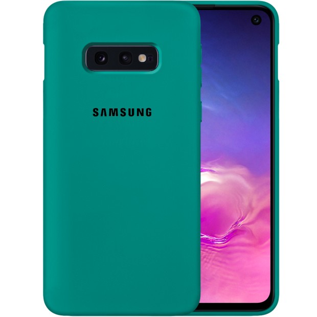 Силикон Original Case Samsung Galaxy S10e (Тёмно-зелёный)