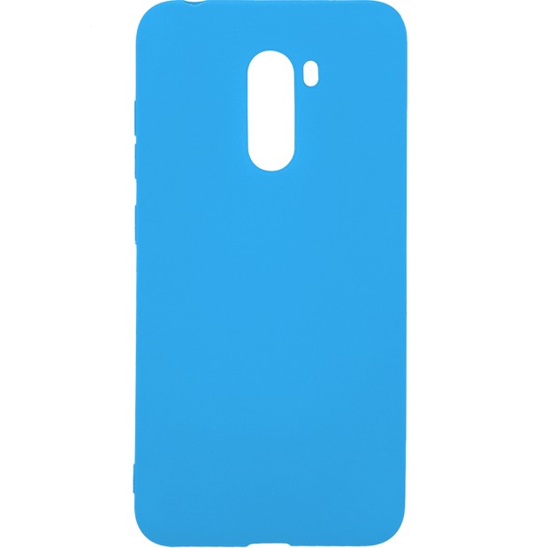 Чехол Силикон iNavi Color для Xiaomi Pocophone F1 (голубой)