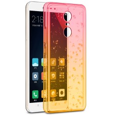 Силикон Rain Gradient Xiaomi Redmi Note 4x (Розово-желтый)