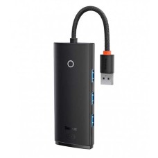 Переходник USB HUB Baseus Lite Series WKQX030501 (2m) (Type-C to 4USB 3.0) (Чёрный)