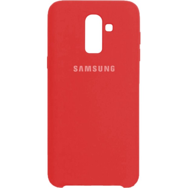 Силиконовый чехол Original Case Samsung Galaxy J8 (2018) J810 (Красный)