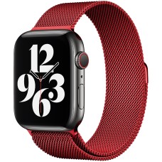 Ремешок Milanese Loop Apple Watch 42 / 44 mm (Red)