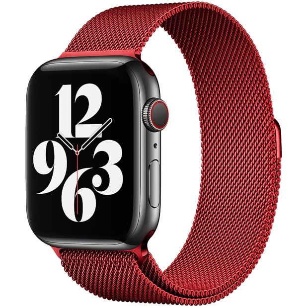 Ремешок Milanese Loop Apple Watch 42 / 44 mm (Red)