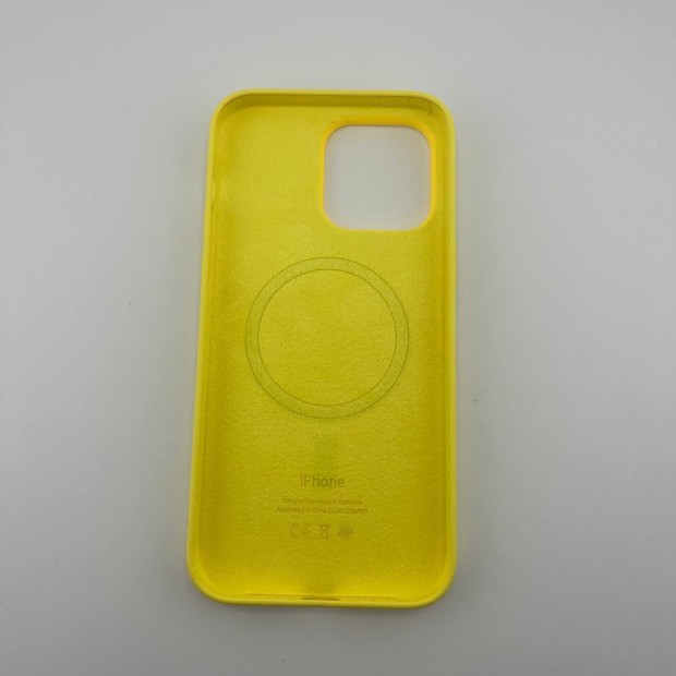 Чехол Silicone Case with MagSafe Apple iPhone 14 Pro Max (Yellow)