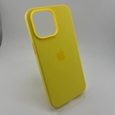 Чехол Silicone Case with MagSafe Apple iPhone 14 Pro Max (Yellow)