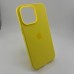 Чехол Silicone Case with MagSafe Apple iPhone 14 Pro Max (Yellow)