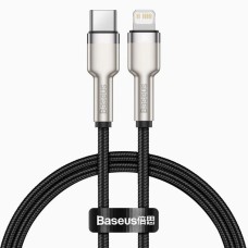 USB-кабель Baseus Metal Data 20W (0.25m) (Type-C to Lightning) (Чёрный) CATLJK-01