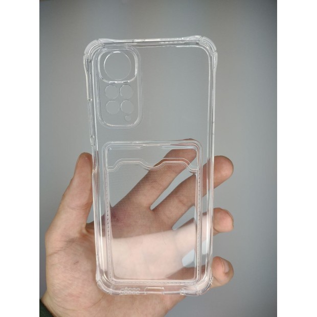 Силикон WS Card ShutCam Case Xiaomi Redmi Note 11 / Note 11S (Прозрачный)