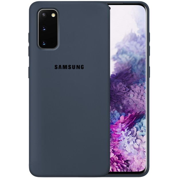 Силикон Original Case Samsung Galaxy S20 (Тёмно-серый)