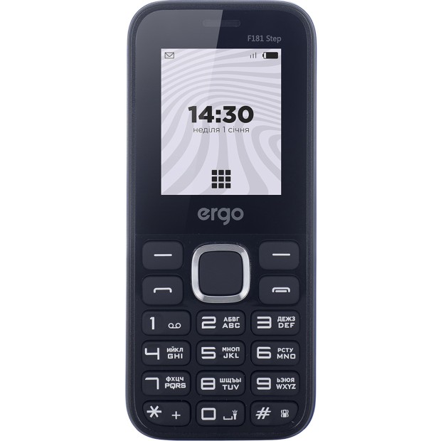 Мобильный телефон ERGO F181 Step Dual Sim (Black)