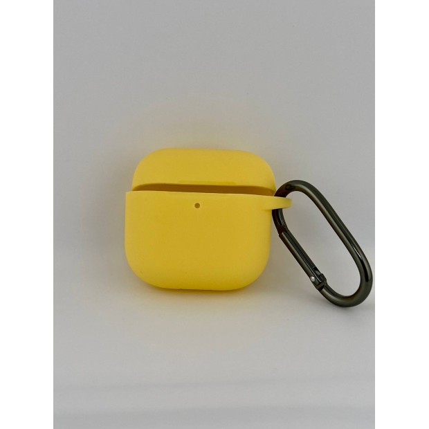 Чехол для наушников Full Silicone Case Apple AirPods 4 (13) Yellow