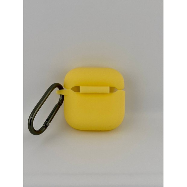 Чехол для наушников Full Silicone Case Apple AirPods 4 (13) Yellow