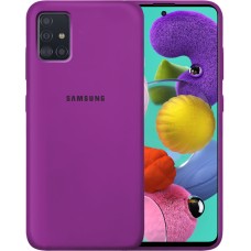 Силикон Original 360 Case Logo Samsung Galaxy A51 (2020) (Сиреневый)