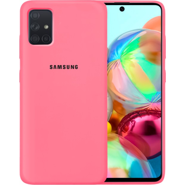 Силикон Original Case Samsung Galaxy A71 (2020) (Клубничный)