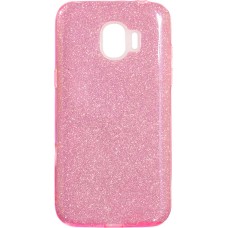 Силиконовый чехол Glitter Samsung J2 (2018) J250 (розовый)