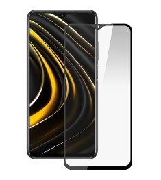 Защитное стекло 5D Xiaomi Poco M3 Black