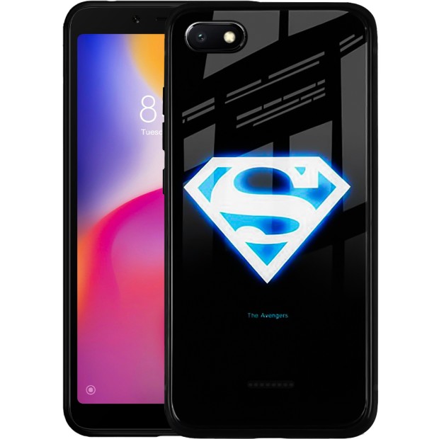 Накладка Luminous Glass Case Xiaomi Redmi 6A (Superman)
