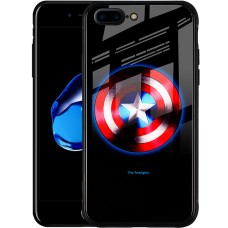 Накладка Luminous Glass Case Apple iPhone 7 Plus / 8 Plus (Captain America)