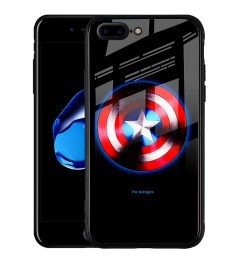 Накладка Luminous Glass Case Apple iPhone 7 Plus / 8 Plus (Captain America)