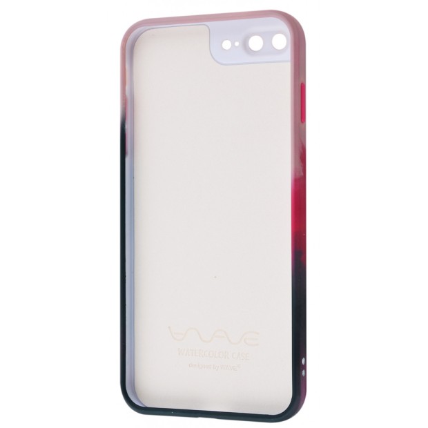 Силікон WAVE Watercolor Case iPhone 7 Plus / 8 Plus (pink / black)