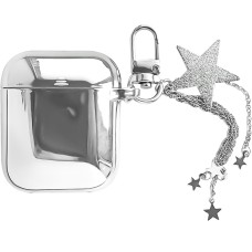 Чехол для наушников Clear Case Apple Airpods Mirror (Silver star)
