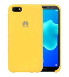 Силикон Original Case Logo Huawei Y5 Prime (2018) / Honor 7A (Жёлтый)