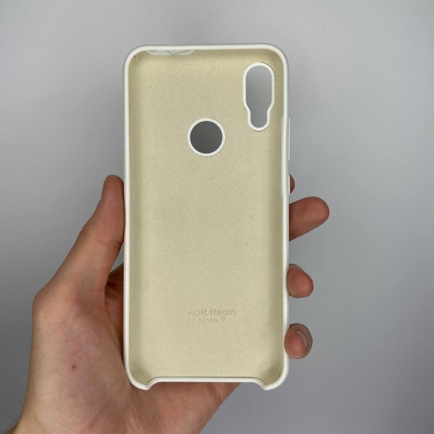 Силикон Original 360 Case Logo Xiaomi Redmi Note 7 (Белый)