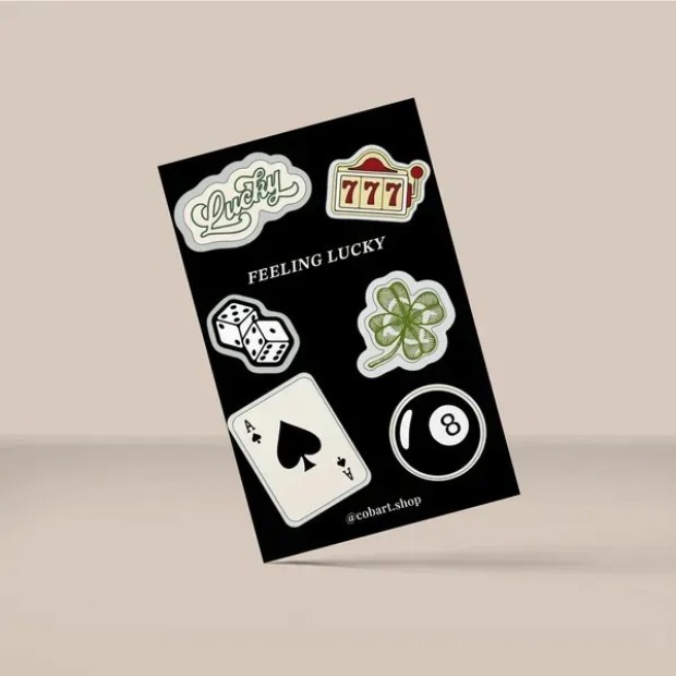 3D-стикерпак "Feeling lucky" A7 C