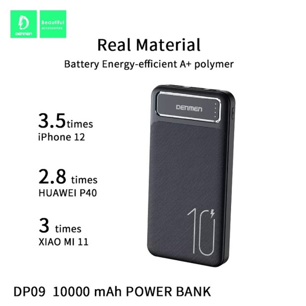 PowerBank Denmen DP09 10000mAh (Black)