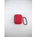 Чехол для наушников Full Silicone Case with Microfiber Apple AirPods (04) Rose Red
