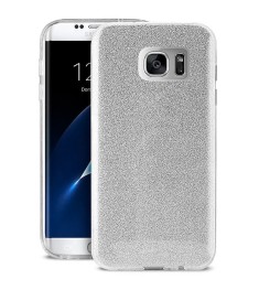 Силикон Glitter Samsung Galaxy S7 (Серебряный)