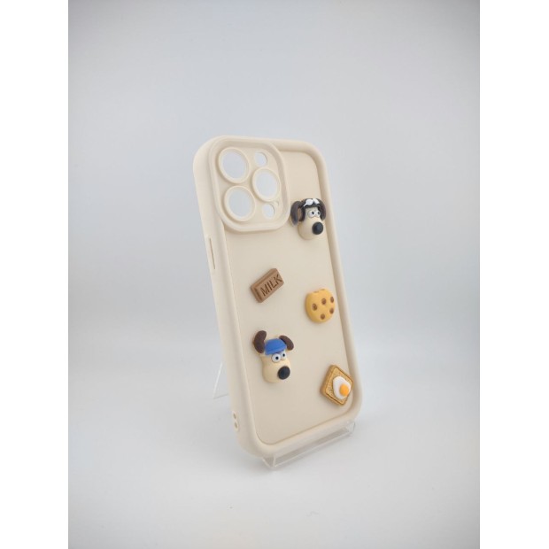 Чехол Pretty Things Case Apple iPhone 15 Pro Max (White/Cookie)