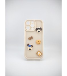 Чехол Pretty Things Case Apple iPhone 15 Pro Max (White/Cookie)