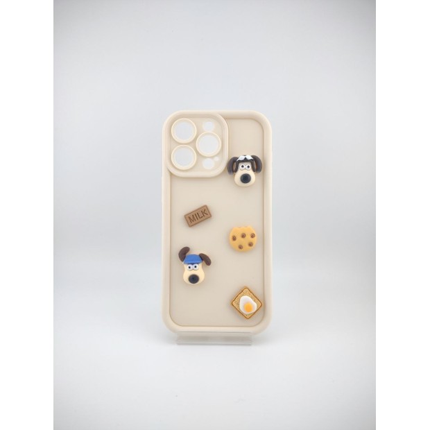 Чехол Pretty Things Case Apple iPhone 15 Pro Max (White/Cookie)