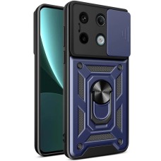 Бронь-чехол Ring Serge Armor ShutCam Case Xiaomi Redmi Note 13 Pro 4G / Poco M6 Pro 4G (Синий)