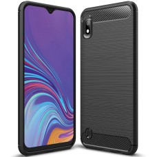 Силикон Polished Carbon Samsung Galaxy A10 (2019) (Чёрный)