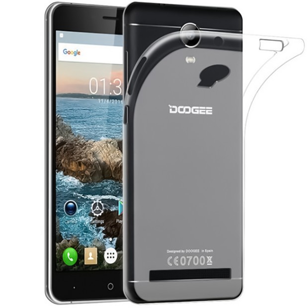 Силиконовый чехол WS Doogee X7 Pro (прозрачный)
