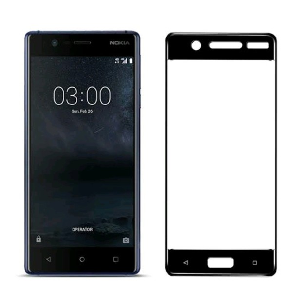 Стекло 5D Nokia 5 Black